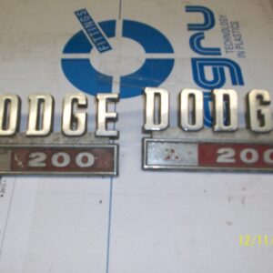 69-71 D200 & W200 fender emblems