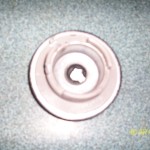 61-68 Black and silver horn button NOS - Image 3