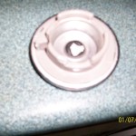 61-68 Black and silver horn button NOS - Image 2