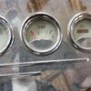 61-68 White face gauges with oil light  or oil gauge with CHROME face plate - Image 4