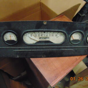 61-68 White face gauges with oil light