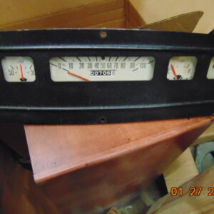 61-68 White face gauges with oil light