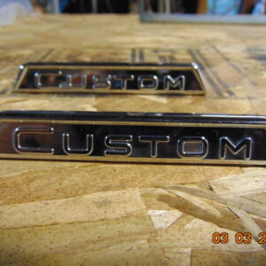 61-64 Custom emblems  NOS
