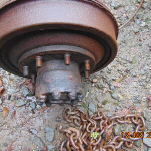 59-71 D200 W200 Rear hub and drum  12 1/8 x 2