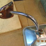 61-71 Left Mirror Post Chrome - Image 2