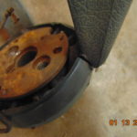 69-71 D100 thru D300 Steering wheel GREEN  (Bargain) - Image 3
